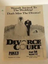 Divorce Court Tv Guide Print Ad TPA17 - £4.66 GBP