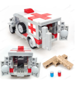 WW2 War Logistics Ambulance Building Block Moc Soldier Vehicle Christmas... - £20.39 GBP