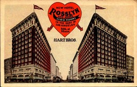 Vintage Postcard - New Hotel Rosslyn Annex HARTBROS  Los Angeles CA BK48 - £3.87 GBP