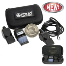 Fox 40 3-Pack | Case, Coin, Classic Pearl Sonik Blast Lanyard | Referee&#39;s Choice - £23.94 GBP