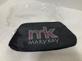 Mary Kay Black Bling Makeup Carry Case Organizer Bag Rhinestones 10” x 5” New - £19.46 GBP