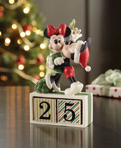 Lenox Disney Mickey &amp; Minnie Mouse Countdown To Christmas Calendar Figur... - $104.00