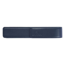 Cross Cross Leather Magnetic Single Pen Pouch - Blue - $80.01