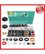 Comprehensive 258-Piece Rubber Washer Kit for Faucet &amp; Garden Hose Repair - $35.63