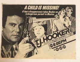 TJ Hooker Tv Guide Print Ad William Shatner TPA12 - £4.43 GBP