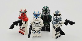 4Pcs/set Commander Rex Gree Thorn Wolffe Star Wars Clone Wars Minifigure... - £9.56 GBP