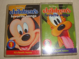 Walt Disney Children&#39;s Favorite Songs Volume 1 and 2 Cassette Tapes - $14.84