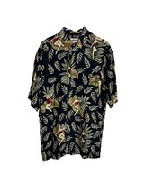 Vintage Campia Mens Size Medium Hawaiian Camp Shirt Pinup Girls Tropical Rayon - £22.19 GBP