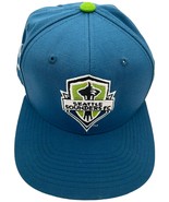 Seattle Sounders Space Needle MLS cup logo snapback hat - Blue/Green OSFA - $248.54 MXN