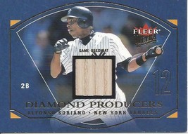 2004 Ultra Diamond Producers Game Used Alfonso Soriano AS Yankees 0453/1000 - £2.79 GBP