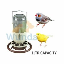 Quiko GLASS MINE LAMP HANGING 1LTR CANARY FINCH WILD BIRD SEED FEEDER DR... - $45.26 CAD