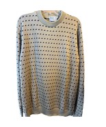 Atlantic Crossing Vintage Men’s XLT Beige Geometric Pullover Cotton Sweater - $39.60