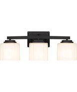 Adam Modern 3-Light Vanity Light Industrial Wall Sconce Lighting Fixture... - £29.81 GBP