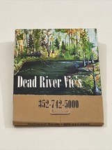 Vintage Matchbook Cover  Dead River Vio’s just north of Tavares, Fl gmg unstruck - £9.78 GBP