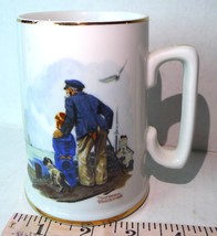 Norman Rockwell Looking Out To Sea Mug 12 Oz. Vintage - £7.79 GBP