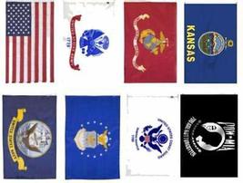 K&#39;s Novelties Wholesale Lot 3x5 USA + 5 Branches Military + Pow Mia + Kansas Fla - £26.07 GBP