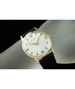 Bulova Gold-Plated Hand-Winding Men&#39;s Watch w/ Black Leather Band - $9,611.98 MXN