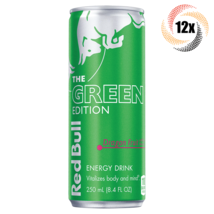 12x Cans Red Bull The Green Edition Dragon Fruit Flavor Energy Drink | 8.4oz | - £32.71 GBP