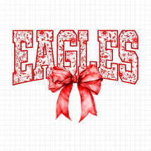Eagles PNG, Eagles Floral Toile Red Water Color Coquette Bow Clipart Pri... - $2.50
