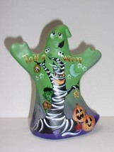 Fenton Glass Amethyst Fall O Ween Halloween Ghost Figurine Ltd Ed #20/48 Barley - £201.17 GBP