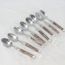 Sabatier Lauguoile-Rosewood Lauguile Teaspoons 7.25&quot; Lot of 8 NEW - £76.29 GBP