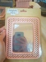 Magnetic Mirror Pink Locker Mirror 7 x 6 - £17.03 GBP