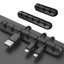 Cable Clips, 3 Packs Cord Management Organizer, Silicone Adhesive Hooks, Wire Co - £10.14 GBP