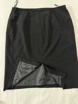 Calvin Klein Women's Black Rear Zip &Slit Pull-On Skirt Measured Waist 34" image 8