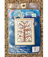 Vintage 1994 Sunset Jiffy Tree of Animals Counted Cross Stitch NEW - £10.41 GBP