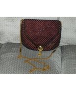 Esquire Collection Shoulder Bag Metallic Bead Purse Red Handbag Tote Spa... - $24.97