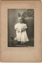 Over sized Cabinet Photo 1911, Boy In Long Dress, Can&#39;t get Much Cuter - Named - £10.11 GBP