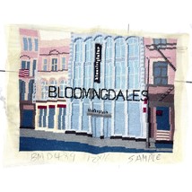 Vintage Needlepoint Bloomingdale&#39;s New York Store 12 x 16 One of a Kind! - $65.93