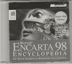 Microsoft Encarta 98 Encyclopedia  ~ CD-Rom for Windows NT / 95  ~ 1997 - £9.54 GBP