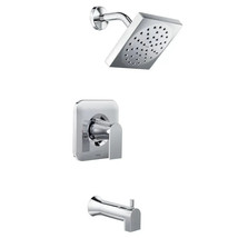 MOEN Genta Single-Handle 1-Spray Tub and Shower Faucet in Chrome with Valve - $98.51