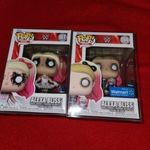 Lot Of 2- Funko Pop WWE Alexa Bliss #104 + #107 with Protectors, wrestling figs - £18.43 GBP