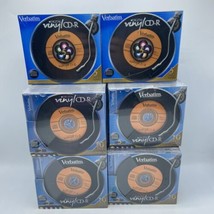 6 Verbatim Pack Digital Vinyl CD-R Color + Cases - 60 Blank Discs 700MB ... - £25.63 GBP