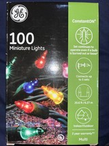 GE Constant On 100 Multi-color Miniature Lights Green Wire - $233.73 MXN