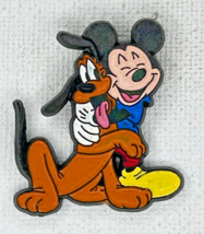 Disney Mickey Mouse Hugging His Best Dog Friend Pluto Sedesma Pin#2107 - £15.82 GBP