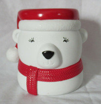 Bath & Body Works Foaming Soap Holder Ceramic Red White Santa Polar Bear - $49.51