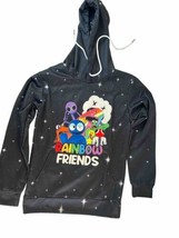 Rainbow Friends Hoodie Hooded Sweatshirt Black Unisex Size M - £21.19 GBP