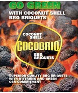 Coconut BBQ Charcoal 100% Natural Chem Free Eco-Friendly Burn Longer 2x8... - £47.18 GBP