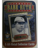 Metallic Impressions All-Metal Collector Cards - Babe Ruth - $188.49 MXN