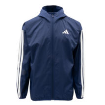 Adidas Essential 3S Woven Windbreaker Top Men&#39;s Sports Jacket AsiaFit JE... - $82.68