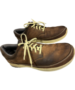 Duluth Trading Co. Wild Boar Casual Brown Oiled Leather Lace-up shoes me... - $48.99 CAD