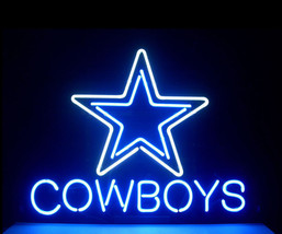 New Dallas Cowboys Football NFL Neon Sign 24&quot;x20&quot; - £196.64 GBP