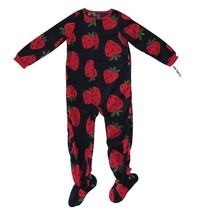 Carters Fleece Footed Pajama Blanket Sleeper Size 7 12 Strawberry Fruit ... - $26.59