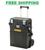 NEW DeWALT Black Utility Rolling Portable Toolbox Cart Chest Tool-Storag... - £151.86 GBP
