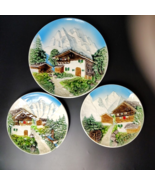 Set of 3 Western Germany Cottage Collectible Plates Vintage - $39.89