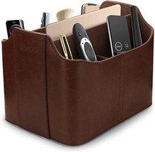 Londo Leather Remote Control Organizer And Caddy With Tablet Slot - £27.17 GBP