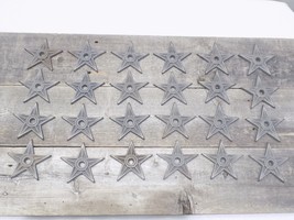 24 Cast Iron Stars Washer Texas Lone Star Ranch 3 7/8&quot; Large Primitive R... - £29.02 GBP